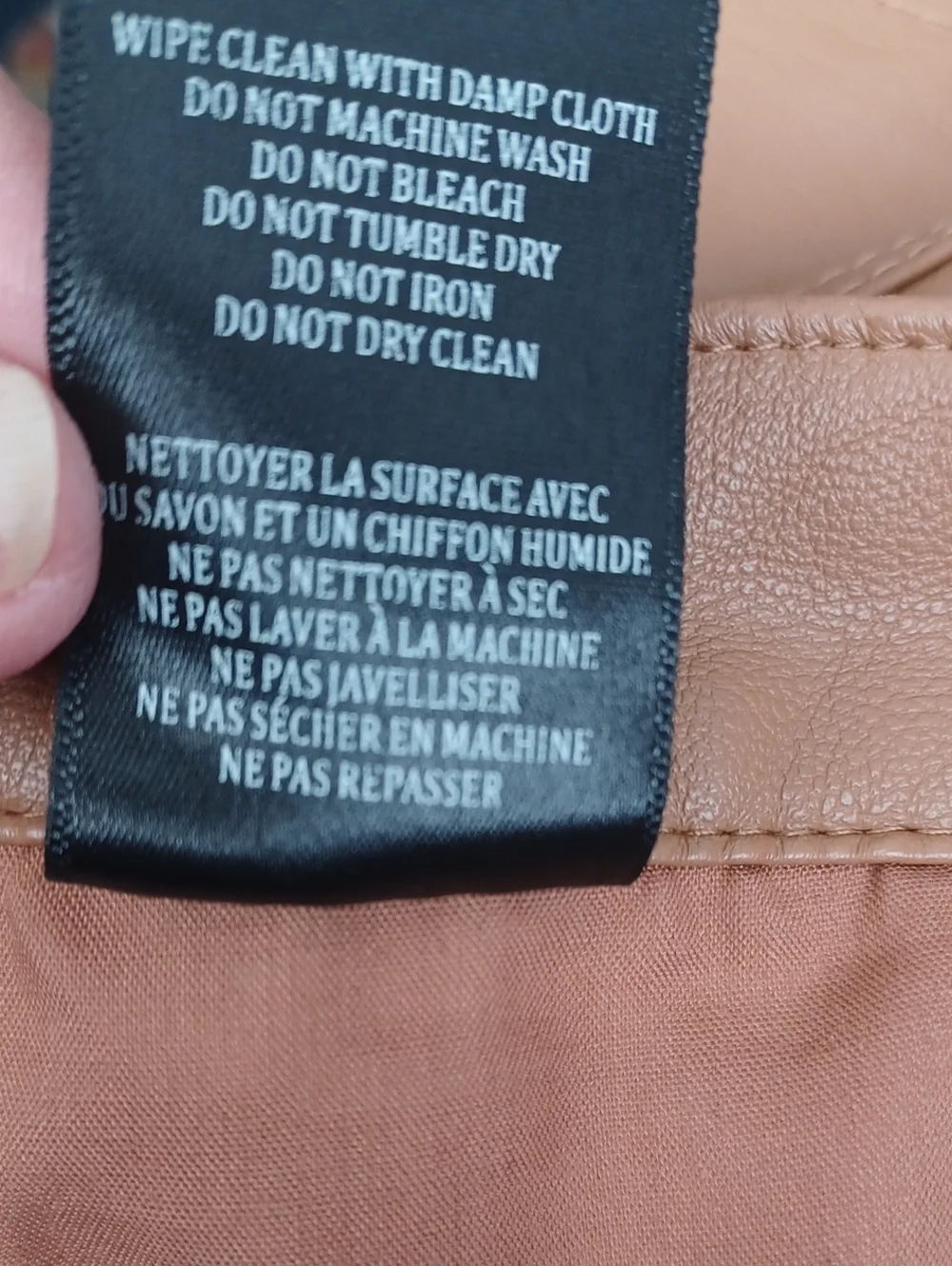 Blanknyc The Baxter Vegan Leather Jeans.Camel Color. Sz. 27. High Rise. EUC! - Picture 6 of 11